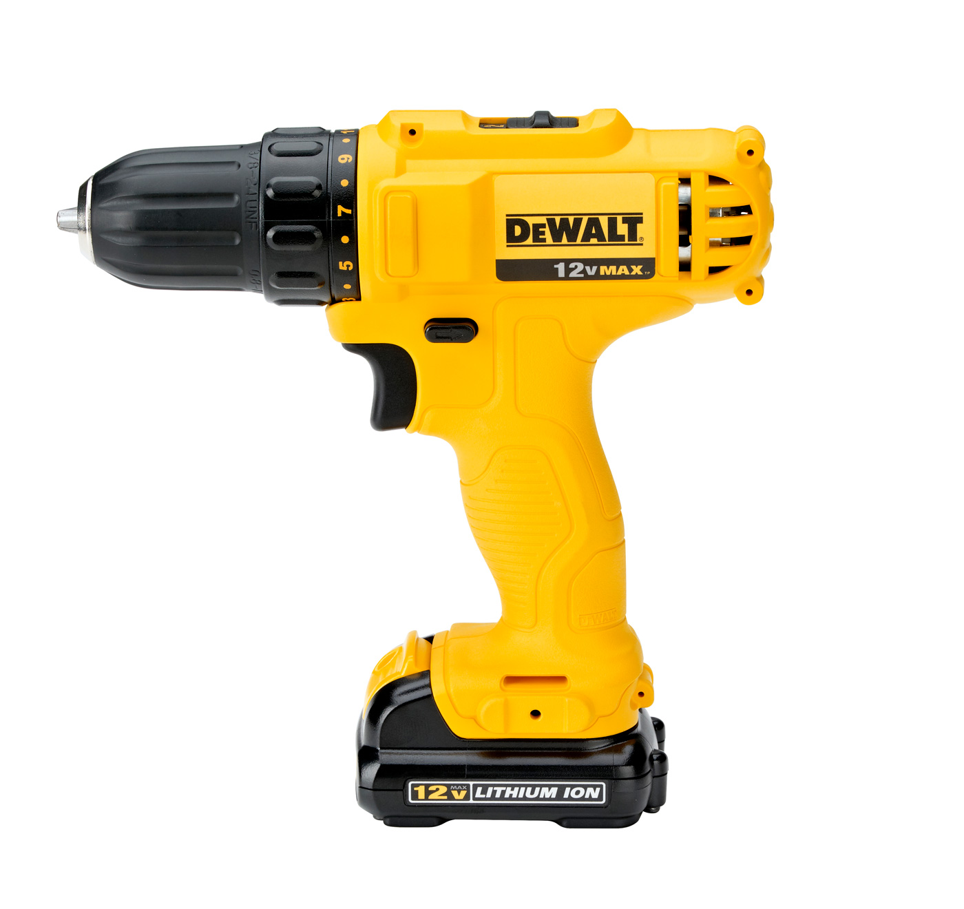 Furadeira e Parafusadeira 3/8 Pol 12V DeWALT Máx Íon Lítio Bivolt